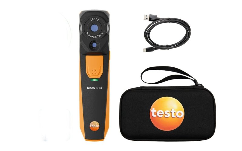 Testo 860i bezdrátová termokamera s aplikací Smart App pro měření Delta T v HVAC systémech